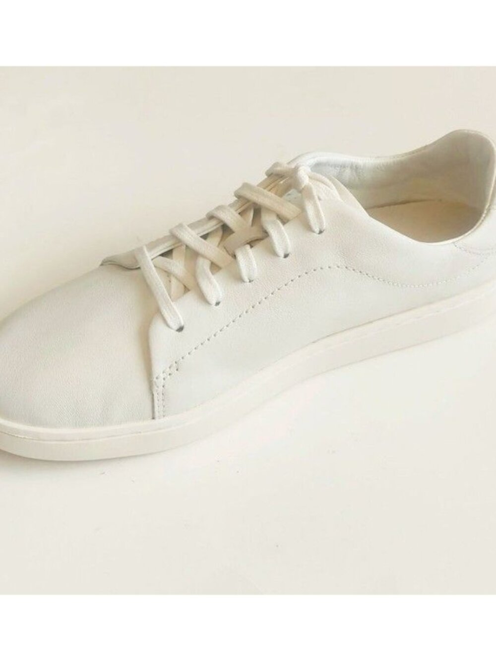 Olukai Womens Size 8 PEHUEA LI ILI Casual Leather Sneaker Bright White Shoe - Picture 3 of 9